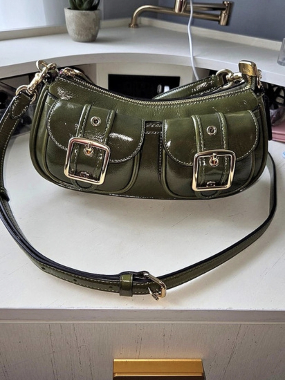 Coach Green Ashton Shoulder Bag